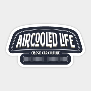 Aircooled Life - Classic Car Culture Bay Window bus design Sticker